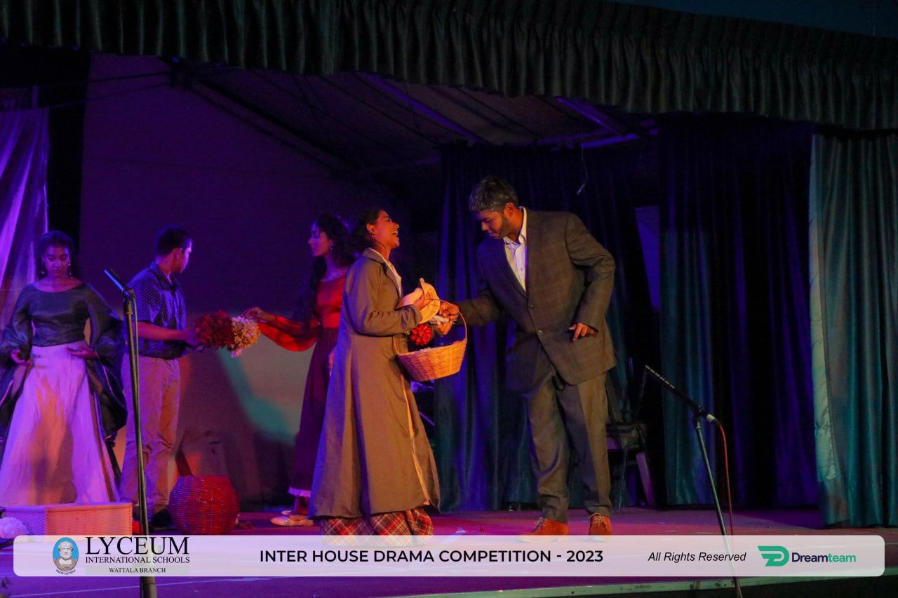 Lyceum 2023 Drama Competition pivotal stage scene.
