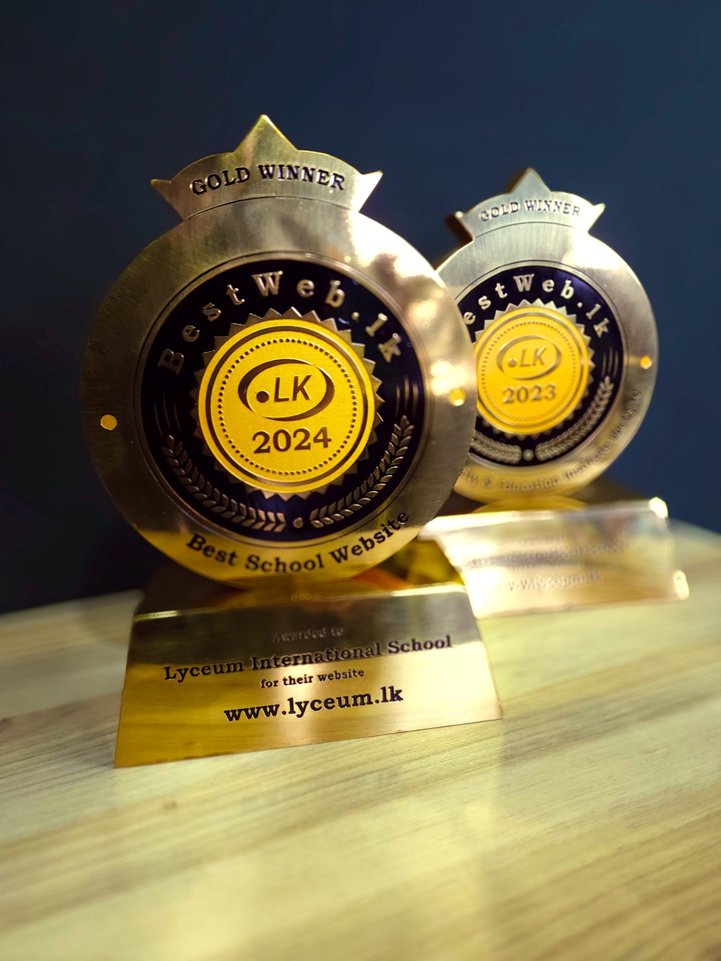 Lyceum School wins Best Website Gold Awards 2023 & 2024.