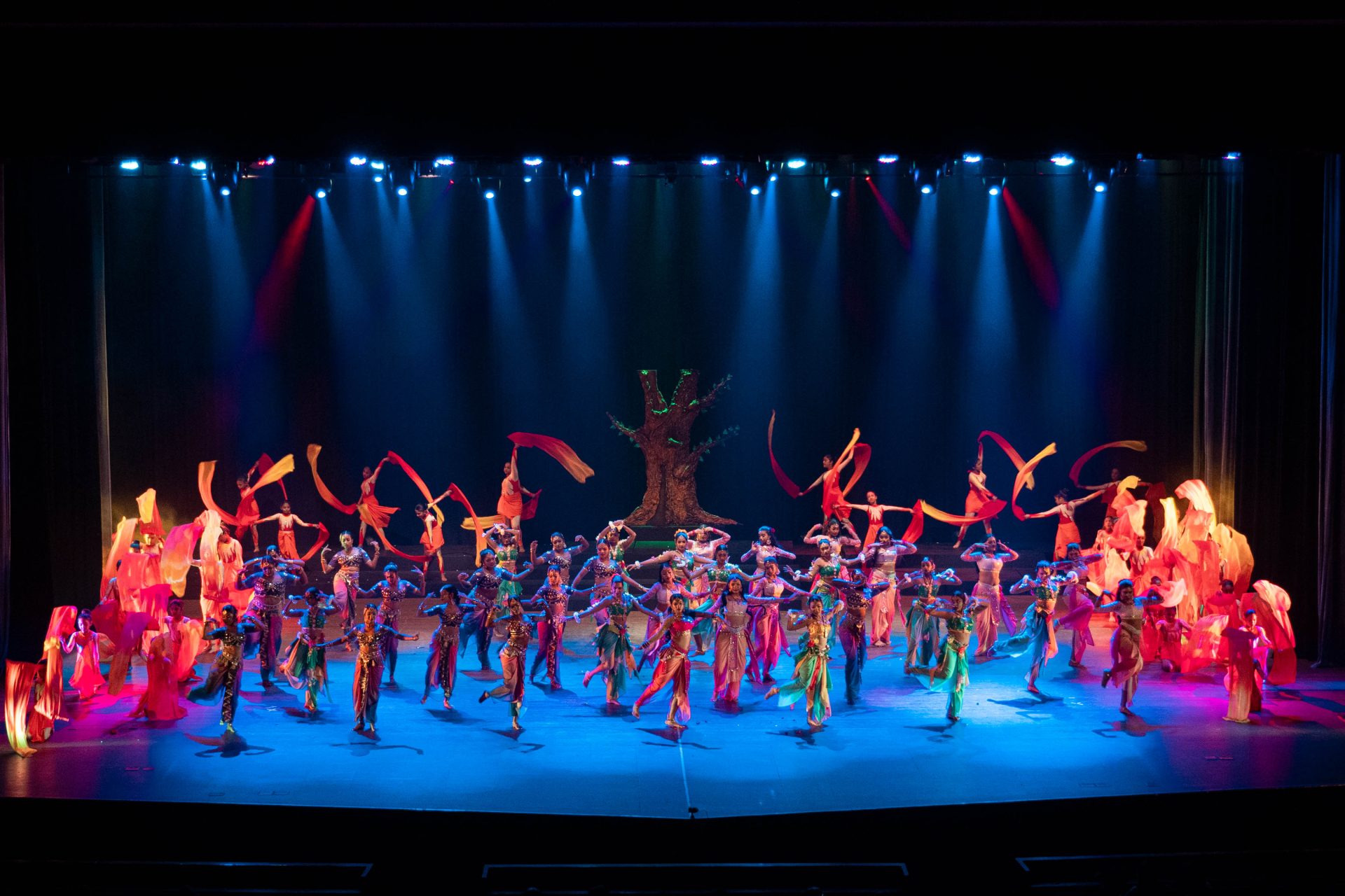 traditional dance colorful costumes stage ln09024