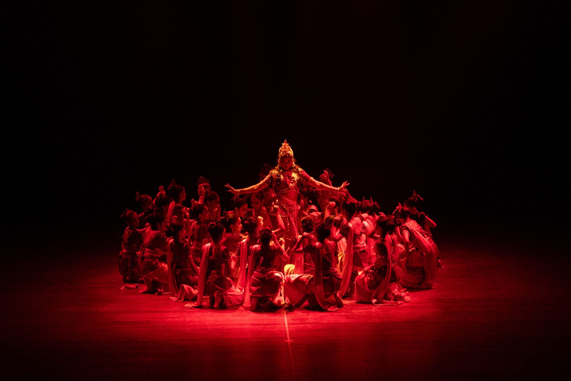 cultural dance red stage performance