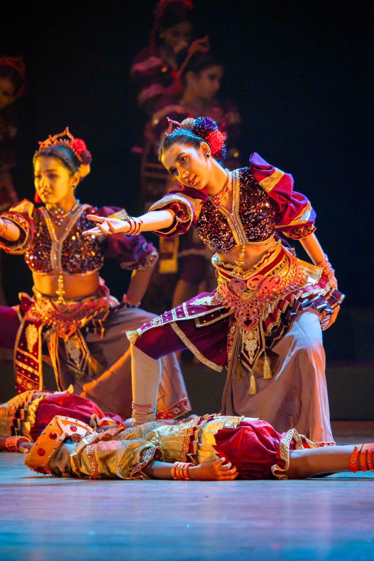classical dancers ornate costumes stage dtm08429